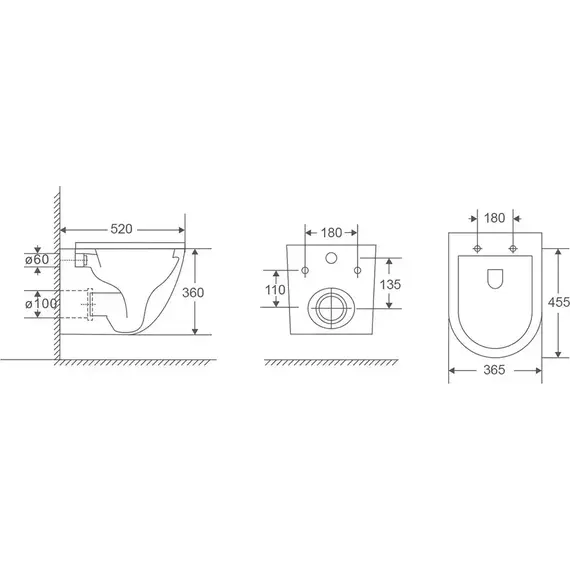 Унитаз подвесной безободковый Veconi Tondo Rimless VCN1-52R с крышкой микролифт - фото 7
