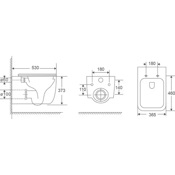 Унитаз подвесной безободковый Veconi Pulito Tornado VCN2-53T (Система смыва торнадо) с крышкой микролифт - фото 2