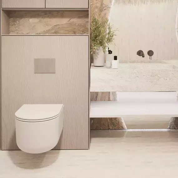 Унитаз подвесной безободковый Veconi Leggero Tornado VCN3-49T (Система смыва торнадо) с крышкой микролифт - фото 2