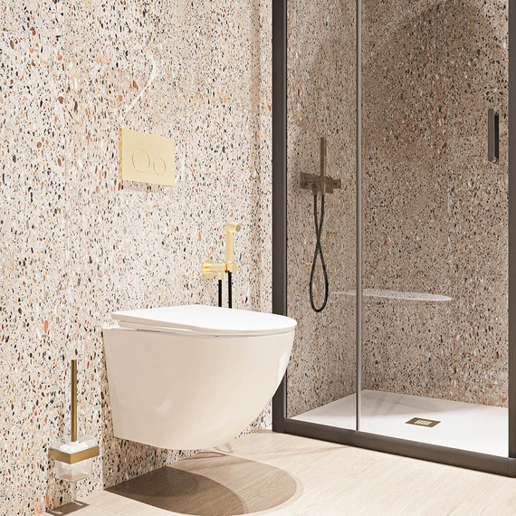 Унитаз подвесной безободковый Veconi Moro VMO-48T (Система смыва торнадо) с крышкой микролифт, Цвет производителя: белый - фото 2