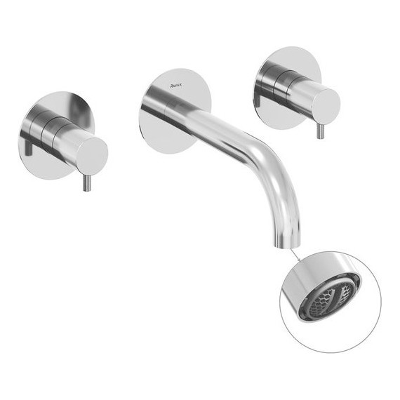 Смеситель для раковины настенный Ravak Espirit ES 021.00CR.O1 X070197 (со скрытой частью) - фото 2