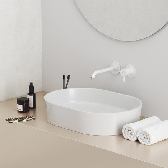 Смеситель для раковины настенный Ravak Espirit ES 019.10WV.O1 X070241, белый матовый - фото 2