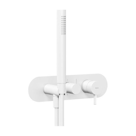 Смеситель для душа Ravak 2 потребителя Espirit ES 065.10WV.O2+S X070250, белый матовый - фото 2