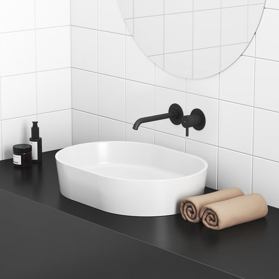 Смеситель для раковины настенный Ravak Espirit ES 019.20BLM.O1 X070278, чёрный матовый - фото 2