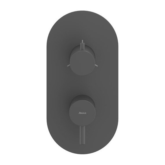 Смеситель для ванны Ravak 3 потребителя Espirit ES 068.20BLM.O3 X070283, чёрный матовый - фото 2