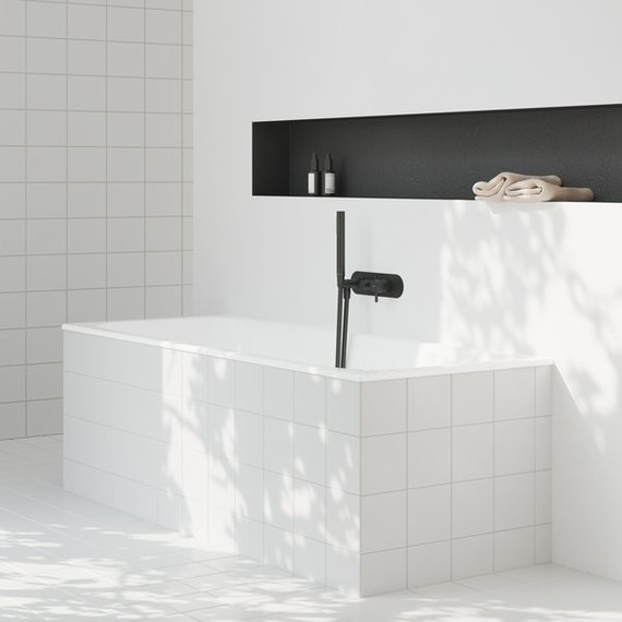 Смеситель для душа Ravak 2 потребителя Espirit ES 065.10WV.O2+S X070287, чёрный матовый - фото 4