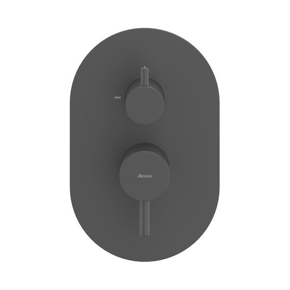 Смеситель для ванны Ravak 2 потребителя Espirit ES 065.20BLM.O2 X070288, чёрный матовый - фото 2