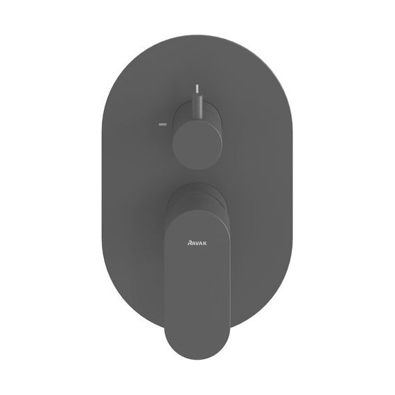 Смеситель для ванны Ravak 2 потребителя Eleganta EL 065.20BLM.O2 X070301, чёрный матовый - фото 2