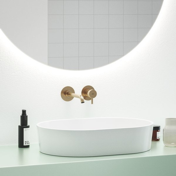 Смеситель для раковины настенный Ravak Espirit ES 019.60RGB.O1 X070352, розовое золото - фото 2