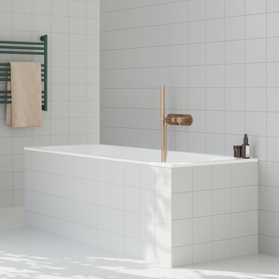 Смеситель для душа Ravak 2 потребителя Espirit ES 065.60RGB.O2+S X070361, розовое золото - фото 4