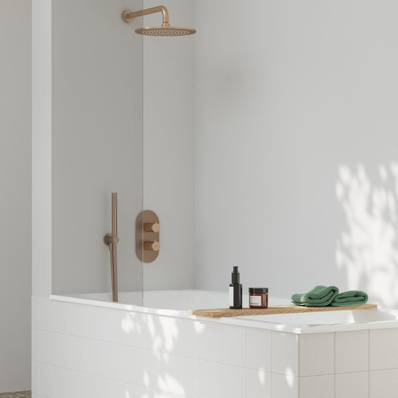 Смеситель для ванны Ravak 3 потребителя Espirit ES 067.60RGB.O3 X070363, розовое золото - фото 2