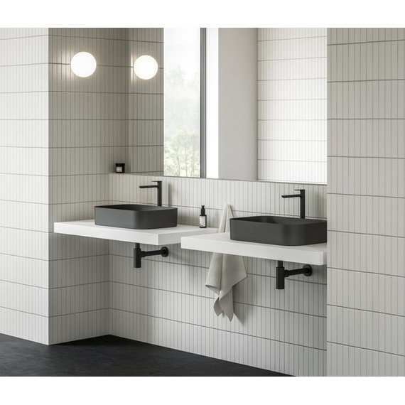 Раковина-чаша Ravak Ceramic 550 R Slim 55 см XJX0D155001, чёрный матовый - фото 4