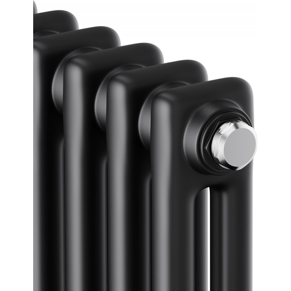 Вертикальный радиатор Royal Thermo Insignia C2180 560x1800 мм (12 секций) чёрный - фото 3