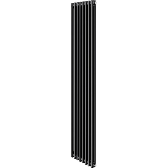 Вертикальный радиатор Royal Thermo Insignia C2180 380x1800 мм (8 секций) чёрный - фото 