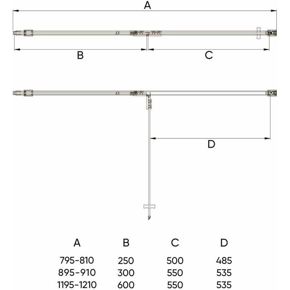 Душевая дверь Veconi Vianno 90 см VN73RG/R-90-06-C4, золото/матовое - фото 3
