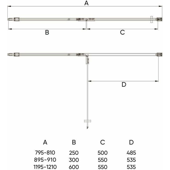 Душевая дверь Veconi Vianno 120 см VN73R/L-120-06-C4, хром/матовое - фото 3