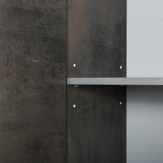 Пенал подвесной Cezares 40 см MOLVENO-1600-2A-SC-OSS, ossido - фото 8