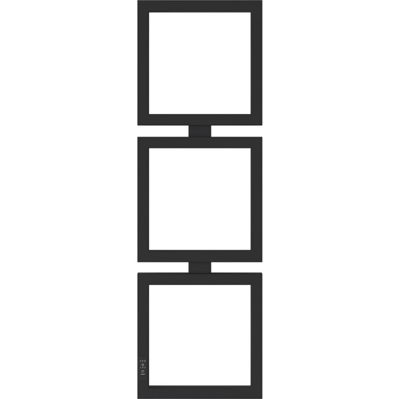 Полотенцесушитель электрический Сунержа Этюд П6 300x1050 мм 31-0844-1030 (скрытое подключение) чёрный матовый - фото 2