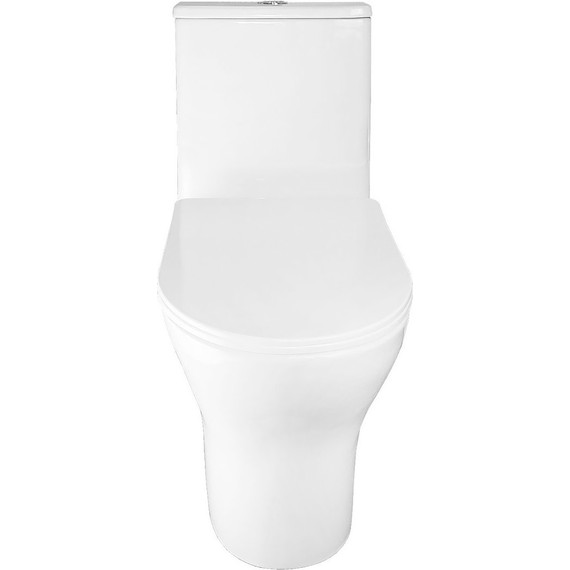 Унитаз-компакт безободковый Azario Terni AZ-8618T с крышкой микролифт (система смыва Торнадо) - фото 6