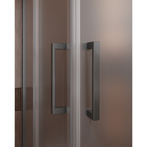 Душевое ограждение Cezares 110x90 см MOLVENO-AH-21-90+20-P-GM, оружейная сталь/матовое - фото 3