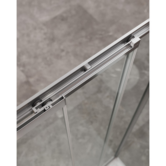 Душевое ограждение Cezares 100x90 см MOLVENO-AHF-31-100/90-C-CR-IV, хром/прозрачное - фото 4