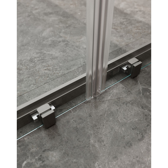 Душевая дверь Cezares 170 см MOLVENO-BF-2-170-C-GM-IV, оружейная сталь/прозрачное - фото 5