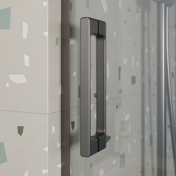 Шторка для ванны Cezares 180 см TANDEM-SOFT-VF-2-180/145-C-GM-IV, оружейная сталь/прозрачное - фото 5