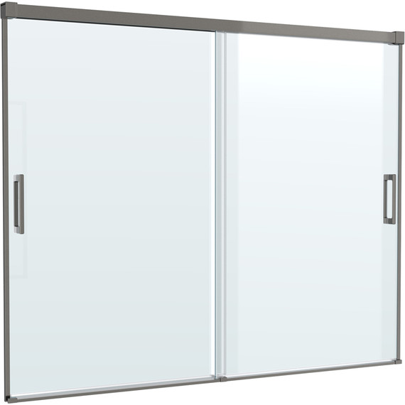 Шторка для ванны Cezares 180 см TANDEM-SOFT-VF-2-180/145-C-GM-IV, оружейная сталь/прозрачное - фото 3