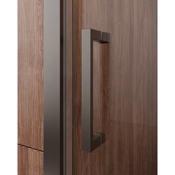 Душевая дверь Cezares 120 см MOLVENO-BF-1-120-C-GM-IV, оружейная сталь/прозрачное - фото 3