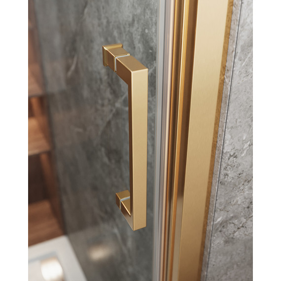 Душевое ограждение Cezares 120x90 см MOLVENO-AHF-31-120/90-C-BORO-IV, брашированное золото/прозрачное - фото 3