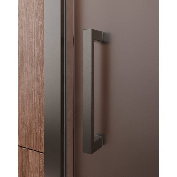 Душевая дверь Cezares 120 см MOLVENO-BF-1-120-P-GM, оружейная сталь/матовое - фото 3