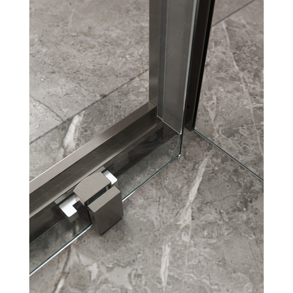 Душевое ограждение Cezares 160x90 см MOLVENO-AH-12-160/90-C-GM-IV, оружейная сталь/прозрачное - фото 5