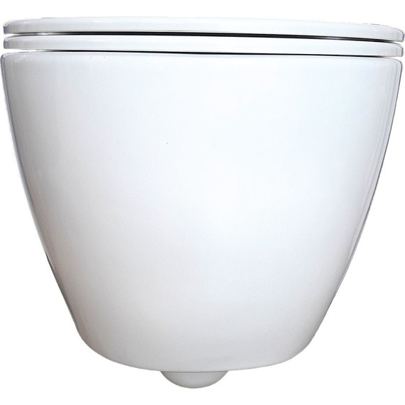 Унитаз подвесной безободковый Aquatek Поларис AQ0700-01 с тонкой крышкой микролифт - фото 2