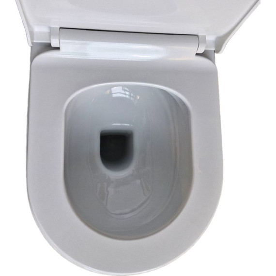 Унитаз подвесной безободковый Aquatek Поларис AQ0700-01 с тонкой крышкой микролифт - фото 5