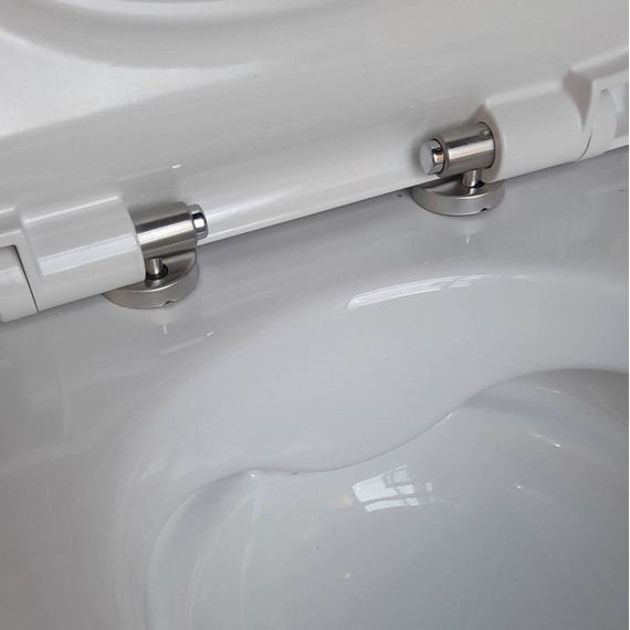 Унитаз подвесной безободковый Aquatek Поларис AQ0700-01 с тонкой крышкой микролифт - фото 7