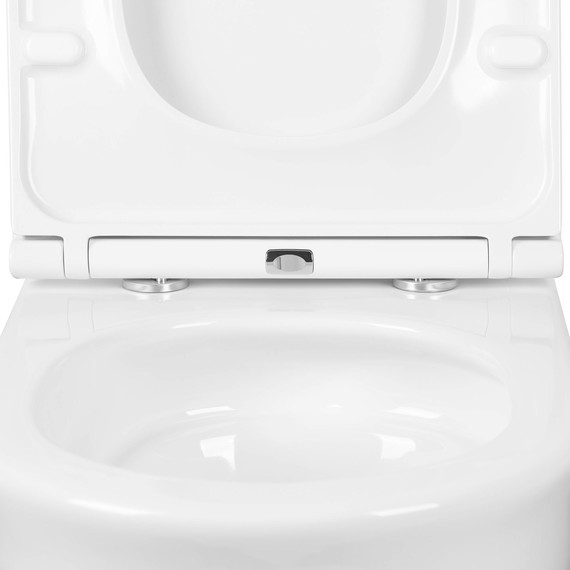 Унитаз подвесной безободковый Aquatek Классик AQ1112T-00 с крышкой микролифт (система смыва Торнадо) - фото 7