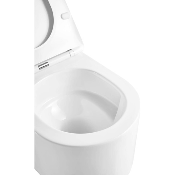 Унитаз подвесной безободковый Aquatek Мия AQ2004T-00 с крышкой микролифт (система смыва Торнадо) - фото 8