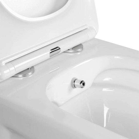 Унитаз-биде подвесной безободковый Aquatek Дива AQ2012B-00 с крышкой микролифт - фото 3