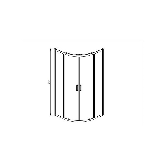 Душевое ограждение Aquatek 80x80 см AQ ARI RO 08020BL, чёрный/прозрачное - фото 6