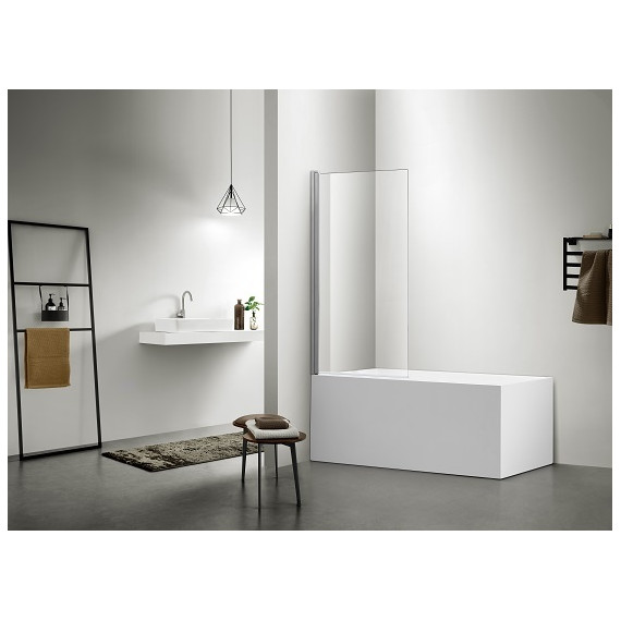 Шторка для ванны Aquatek Дельта 80x150 см AQ DEL SBA 08015CH хром/прозрачное - фото 2