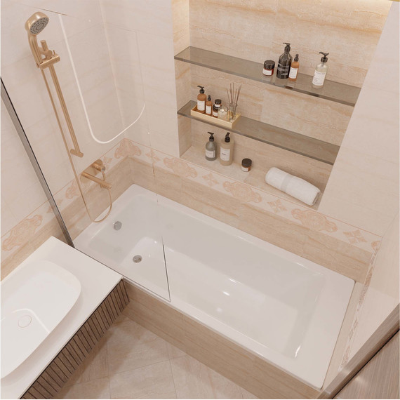 Ванна акриловая Aquatek Калибри 180x80 см KL180-0000001, Размер - мм: 1800х800 - фото 8