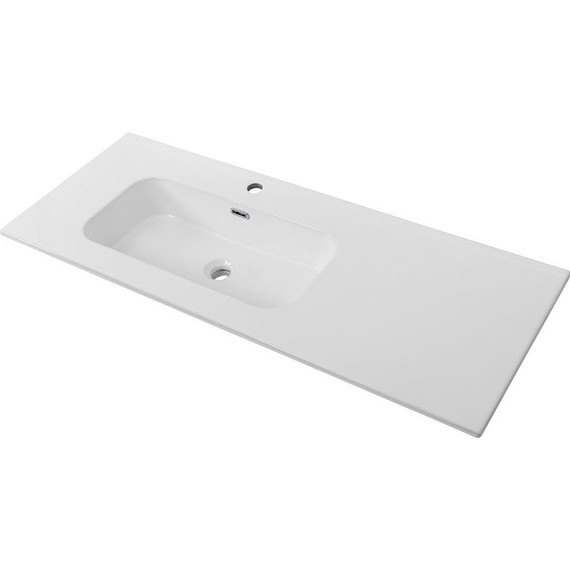 Тумба подвесная с раковиной Cezares 120 см ECO-CER-N-1200-2C-1A-SO-BL-L, bianco lucido - фото 2