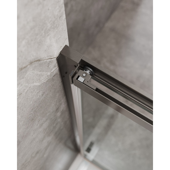 Душевая дверь Cezares 100 см MOLVENO-BF-3-100-C-GM-IV, оружейная сталь/прозрачное - фото 6