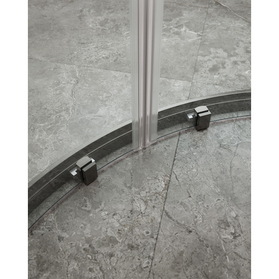 Душевое ограждение Cezares 120x90 см MOLVENO-RH-2-120/90-C-GM-IV, оружейная сталь/прозрачное - фото 5