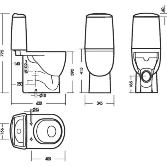 Унитаз-компакт Sanita Luxe Best WC.CC/Best/2-P/WHT.G/S1 с крышкой - фото, картинка 3 Унитаз-компакт Sanita Luxe Best WC.CC/Best/2-P/WHT.G/S1 с крышкой - фото 3