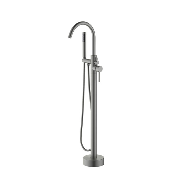 Смеситель для ванны Aquatek Европа AQ1345BGM, чёрный хром шлифованный, Цвет производителя: чёрный хром шлифованный - фото 