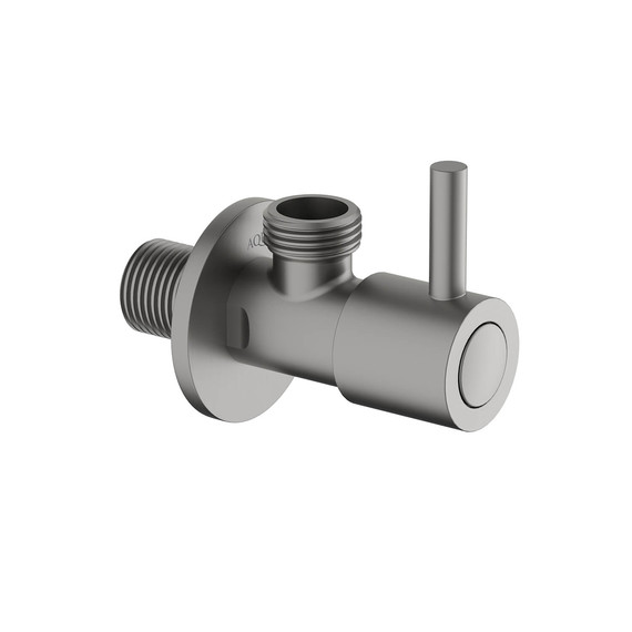Вентиль угловой Aquatek AQ2451BGM, чёрный хром шлифованный - фото 