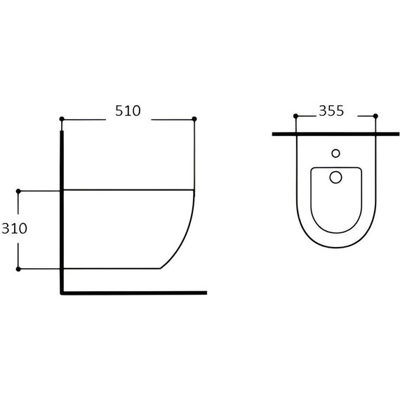 Биде подвесное Aquatek Европа AQ1016-MG, серый - фото 2