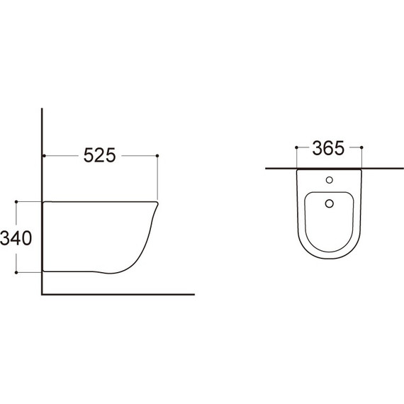 Биде подвесное Aquatek Классик AQ1160-00 - фото 3