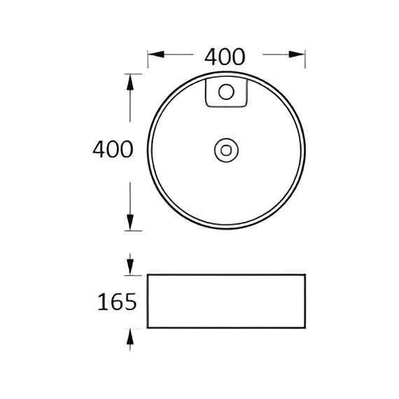 Раковина-чаша Aquatek 40 см AQ5118-MW, белый матовый - фото 5
